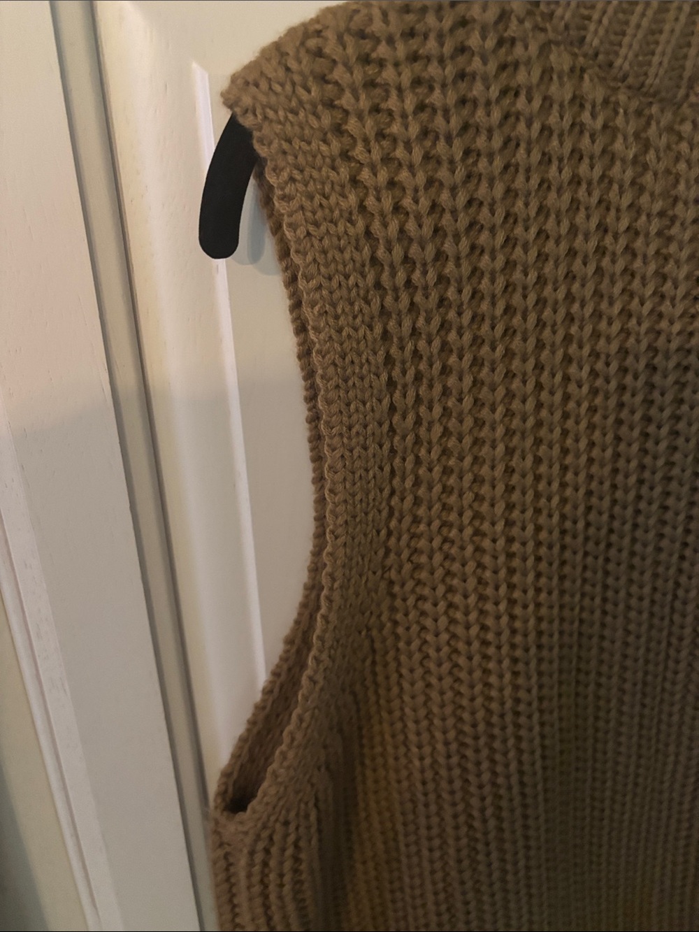 J.O.A. Chunky Sleeveless Knit Vest in Camel - Picture 9 of 13